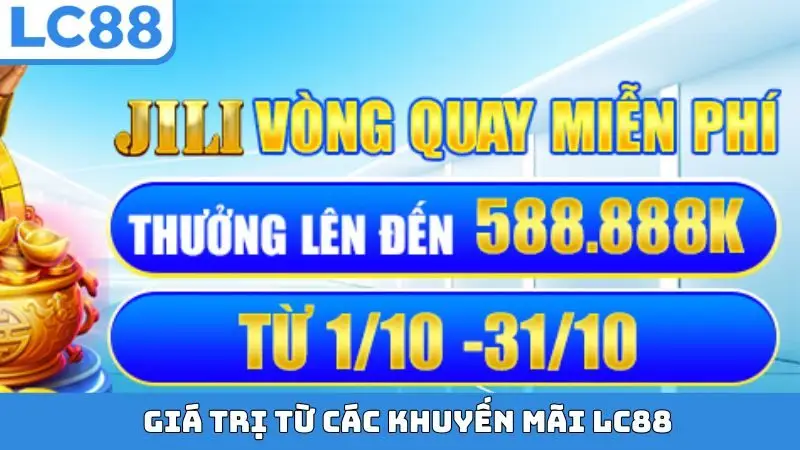 Giá trị từ các khuyến mãi LC88