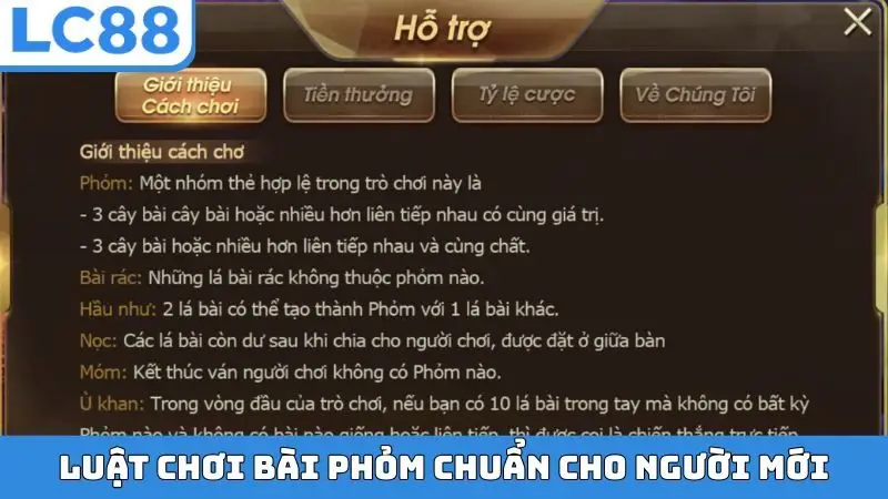 Luật chơi bài Phỏm chuẩn cho người mới